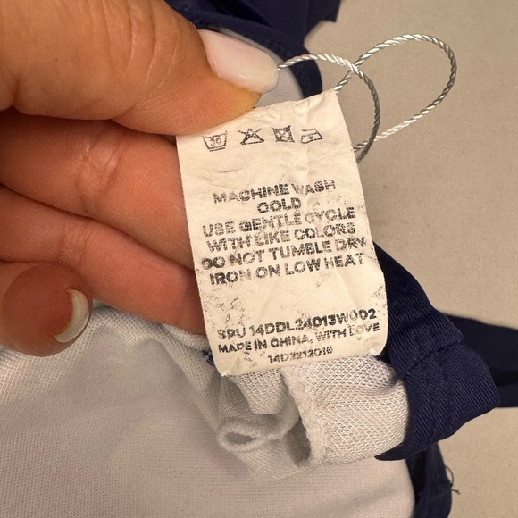 BLOOMCHIC Plain Ties Wrap Flutters Swim Dress Size 18-20. - Picture 15 of 17